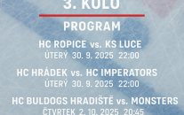 Pozvánka na 3.kolo BAHL