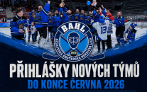 BAHL otevírá přihlášky nových týmů pro sezónu 2026/2027